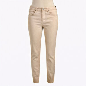 Veronica Beard Debbie Skinny Leg Ankle length Ercu Jeans High Rise Size 30 / 10